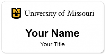 Custom name badges for University of Missouri