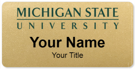 Custom name badges for Michigan State University