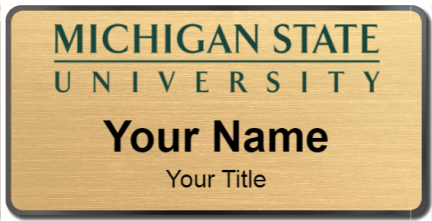 Custom name badges for Michigan State University
