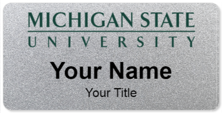 Custom name badges for Michigan State University