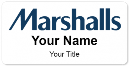 Custom name badges for Marshalls