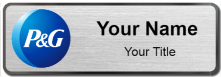 Custom name badges for Proctor and Gamble