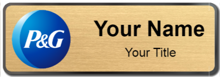 Custom name badges for Proctor and Gamble