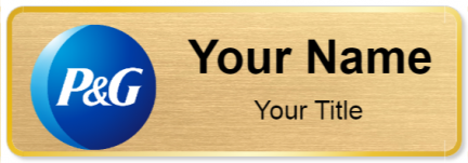 Custom name badges for Proctor and Gamble