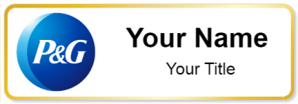 Custom name badges for Proctor and Gamble