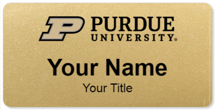 Custom name badges for Purdue University