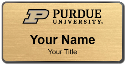 Custom name badges for Purdue University