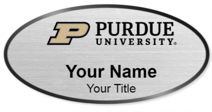 Custom name badges for Purdue University