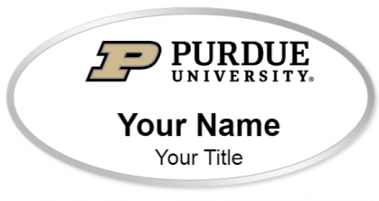 Custom name badges for Purdue University