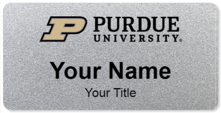 Custom name badges for Purdue University