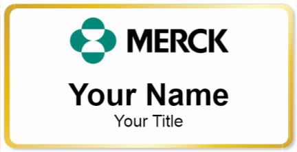 Custom name badges for MERCK