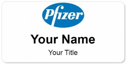Custom name badges for Pfizer