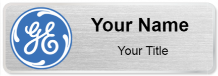 Custom name badges for General Electric