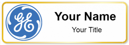 Custom name badges for General Electric