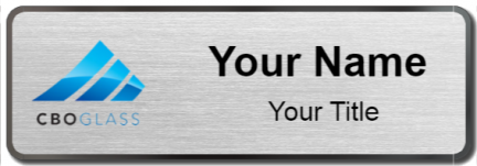 Custom name badges for CBO Glass