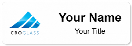 Custom name badges for CBO Glass