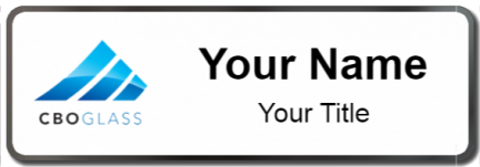 Custom name badges for CBO Glass