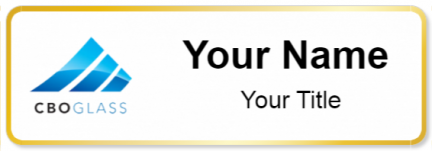 Custom name badges for CBO Glass