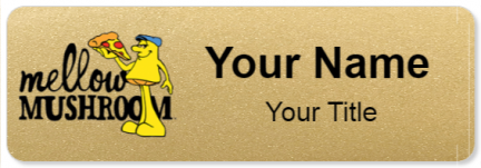 Custom name badges for Mellow Mushroom
