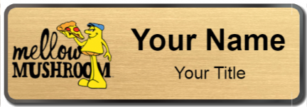 Custom name badges for Mellow Mushroom