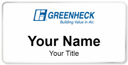 Custom name badges for Greenheck Fan Corporation