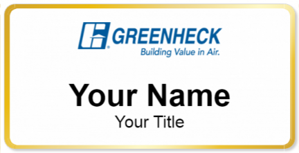Custom name badges for Greenheck Fan Corporation