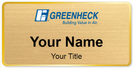 Custom name badges for Greenheck Fan Corporation