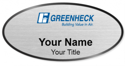Custom name badges for Greenheck Fan Corporation