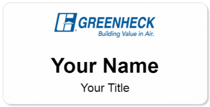 Custom name badges for Greenheck Fan Corporation