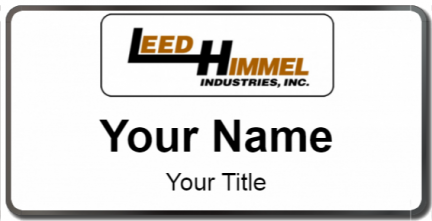 Custom name badges for Leed Himmel Ind
