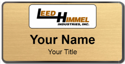 Custom name badges for Leed Himmel Ind