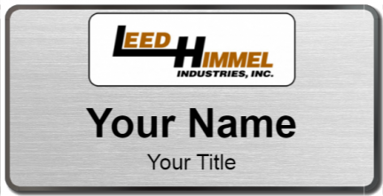 Custom name badges for Leed Himmel Ind