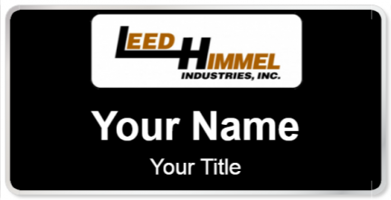 Custom name badges for Leed Himmel Ind
