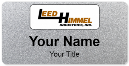Custom name badges for Leed Himmel Ind