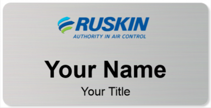 Custom name badges for Ruskin Company