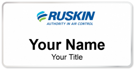 Custom name badges for Ruskin Company
