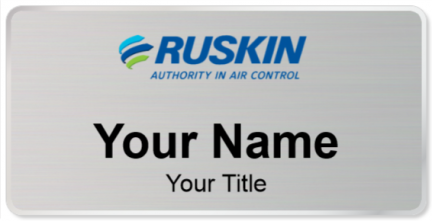 Custom name badges for Ruskin Company