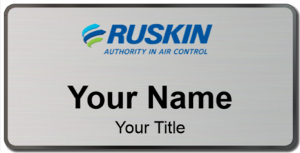 Custom name badges for Ruskin Company