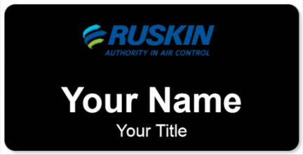 Custom name badges for Ruskin Company