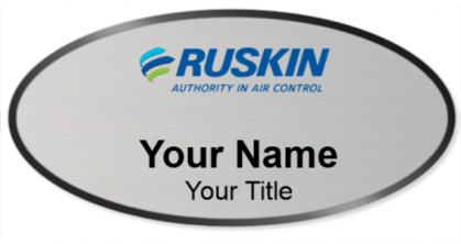 Custom name badges for Ruskin Company