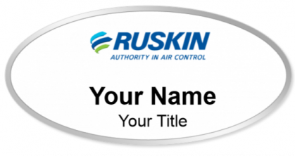 Custom name badges for Ruskin Company