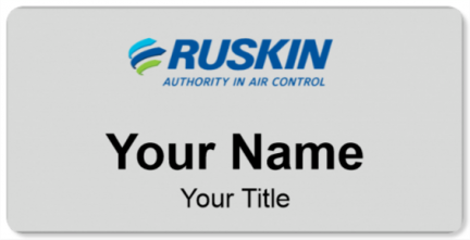 Custom name badges for Ruskin Company