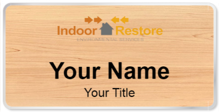 Custom name badges for Indoor Restore