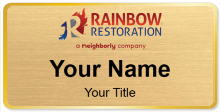 Custom name badges for Rainbow International Restoration