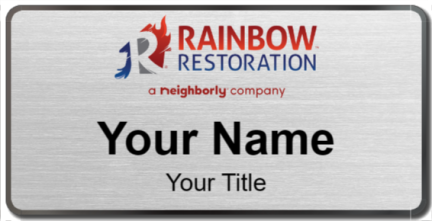 Custom name badges for Rainbow International Restoration