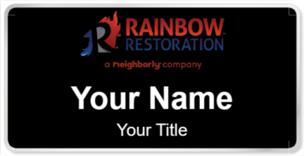 Custom name badges for Rainbow International Restoration