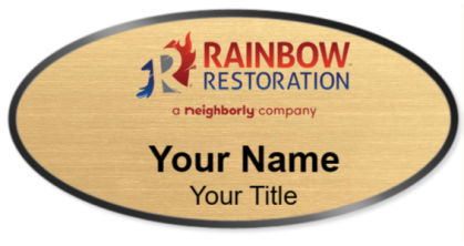 Custom name badges for Rainbow International Restoration