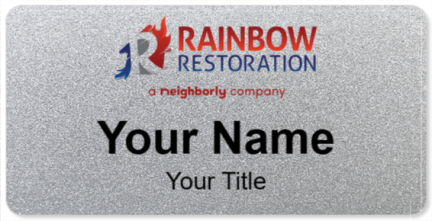 Custom name badges for Rainbow International Restoration