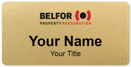 Custom name badges for BELFOR Property Restoration