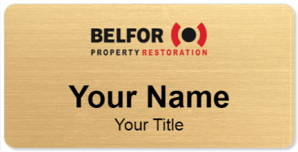 Custom name badges for BELFOR Property Restoration
